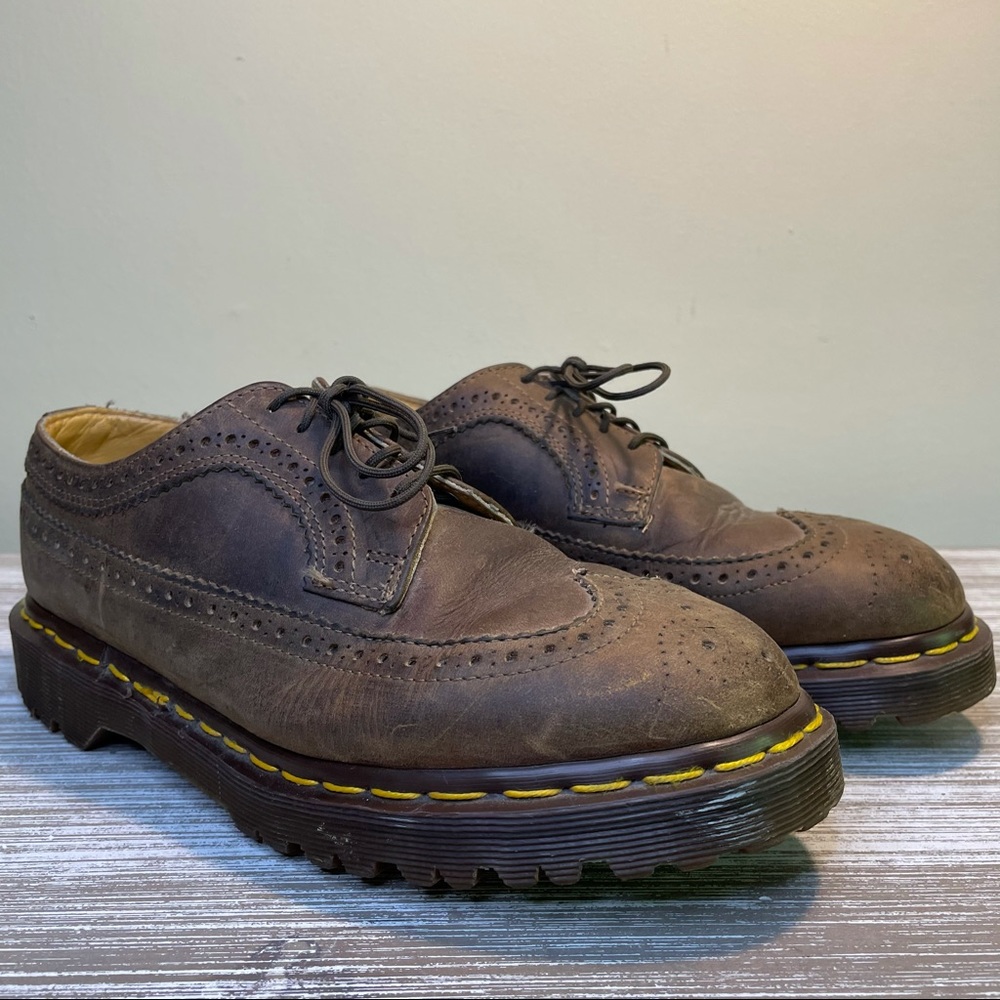 Dr. Martens Men's Brogue Wingtips Brown Leather Size EU 37  US 6  UK 4